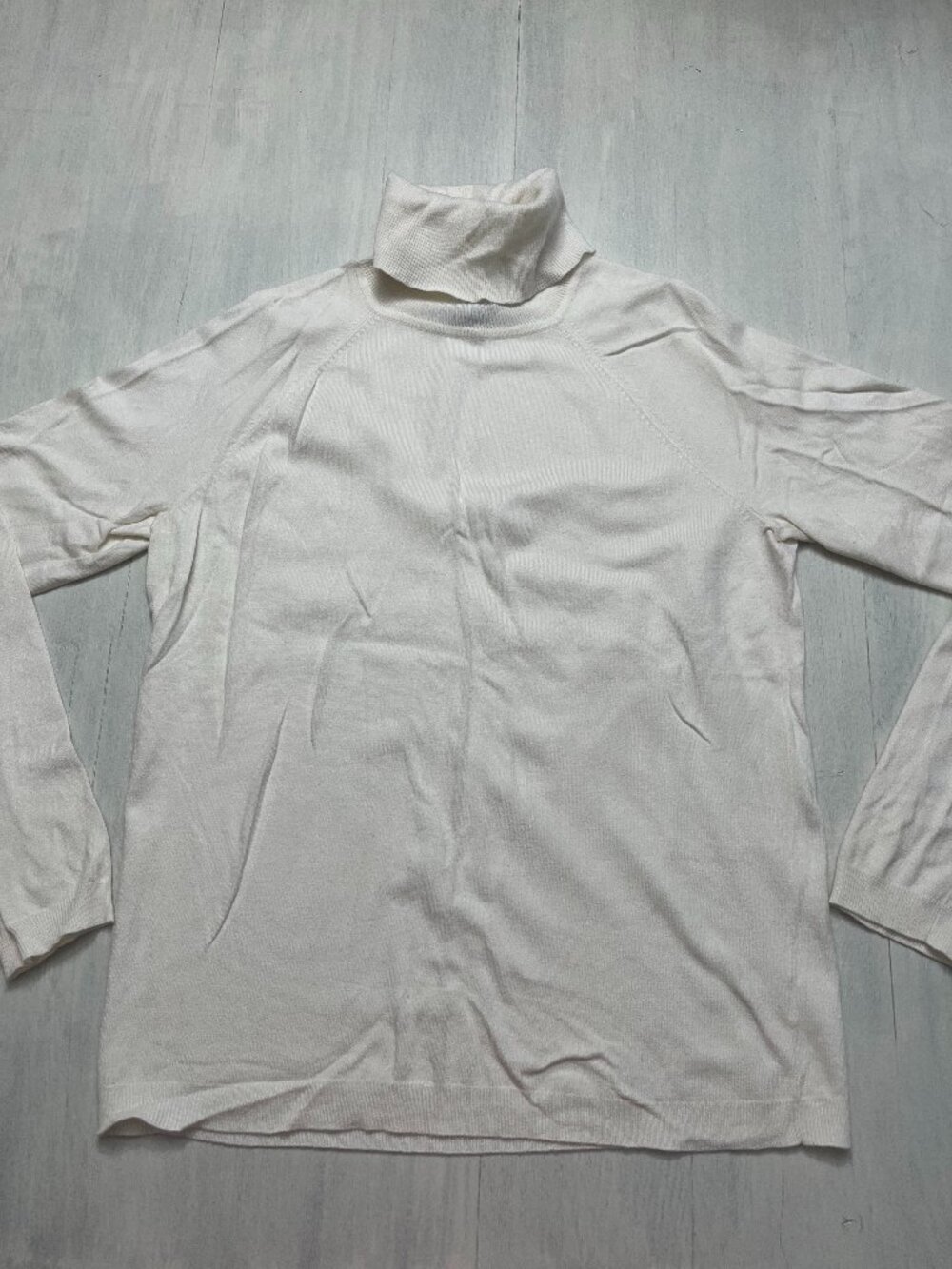 Talbots Fine-Gauge Turtleneck Sweater in Cream
